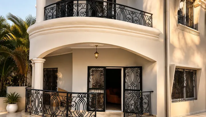 Façade du duplex, Duplex de 5 chambres à Logbessou
